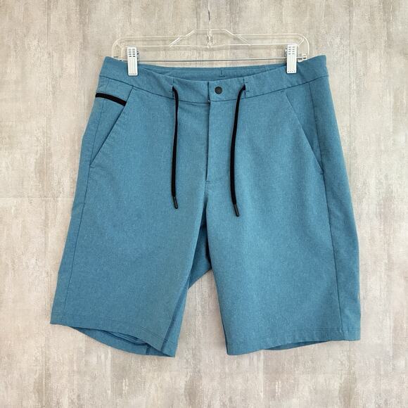 Lululemon Shorts Mens Size 32 Hybrid 3rd Street 10" Inseam Blue Golf Preppy - Picture 1 of 15